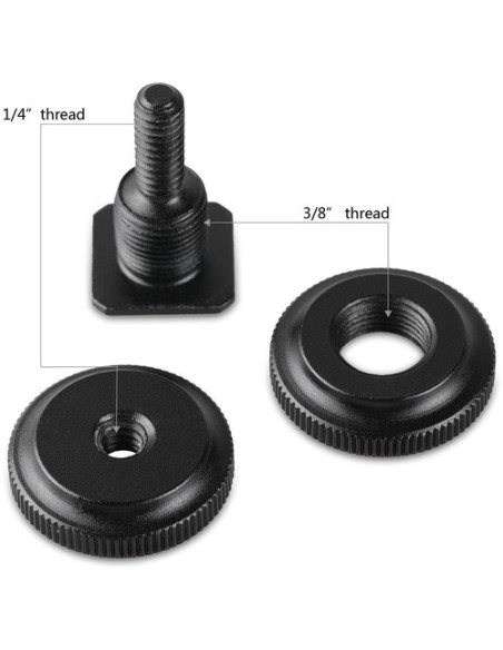 SmallRig 1631 Cold Shoe adapter with 3/8 to 1/4 Thread (2PCS Pack)