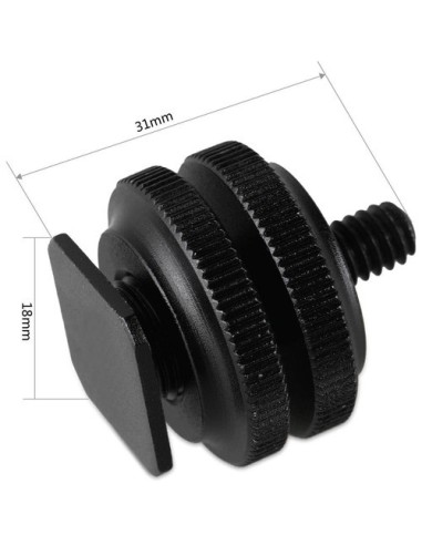 SmallRig 1631 Cold Shoe adapter with 3/8 to 1/4 Thread (2PCS Pack)