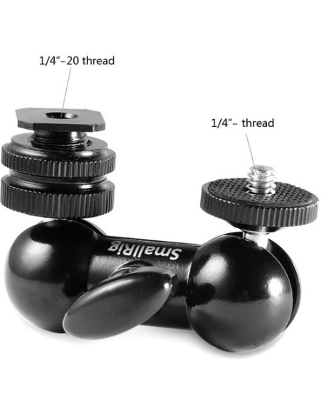 SmallRig1135 Double Ball Head with Cold Shoe & 1/4"-20 Stud