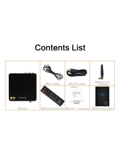 Topping D50s DAC +USB Hi-Res con Ingresso Bluetooth AptX LDAC