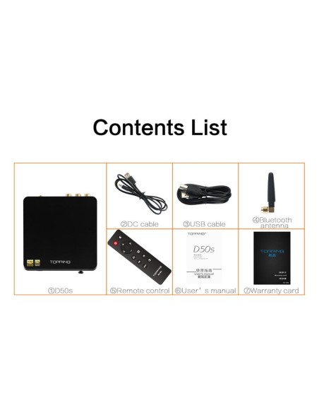 Topping D50s DAC +USB Hi-Res con Ingresso Bluetooth AptX LDAC Topping D50s DAC +USB Hi-Res con Ingresso Bluetooth AptX LDAC