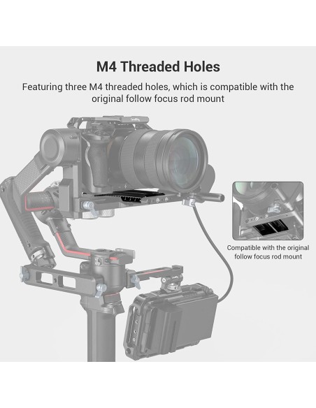 SmallRig Manfrotto-Style Quick Release Plate for DJI RS 2/RSC 2/Ronin-S Gimbal