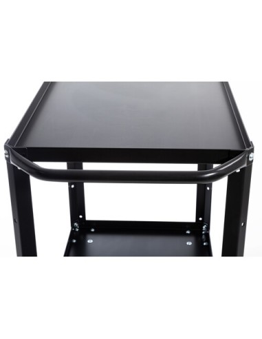 ConeCarts Carrello small-basic-2 ripiani con moquette grigia