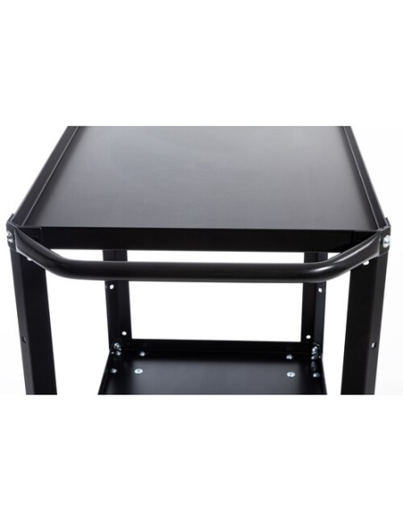 ConeCarts Carrello small-basic-2 ripiani con moquette grigia
