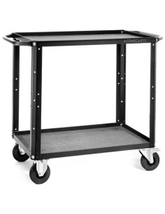 ConeCarts Carrello small-basic-2 ripiani con moquette grigia