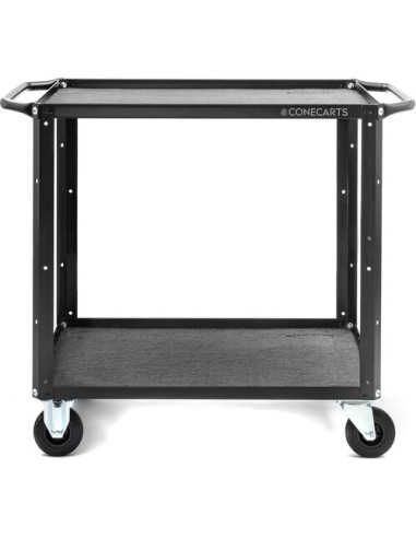 ConeCarts Carrello small-basic-2 ripiani con moquette grigia