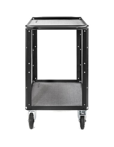 ConeCarts Carrello small-basic-2 ripiani con moquette grigia