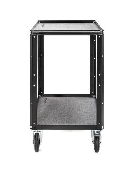 ConeCarts Carrello small-basic-2 ripiani con moquette grigia