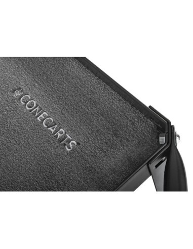 ConeCarts Carrello small-basic-2 ripiani con moquette grigia