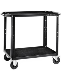 ConeCarts Carrello small-basic-2 ripiani con moquette nera