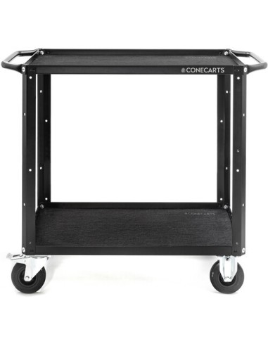 ConeCarts Carrello small-basic-2 ripiani con moquette nera