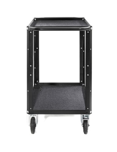 ConeCarts Carrello small-basic-2 ripiani con moquette nera