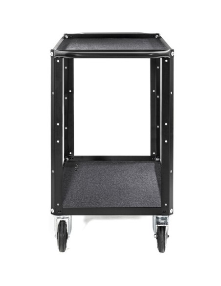 ConeCarts Carrello small-basic-2 ripiani con moquette nera