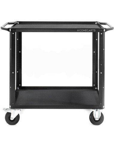 ConeCarts Carrello small-basic-2 ripiani con tappeto in gomma 3D