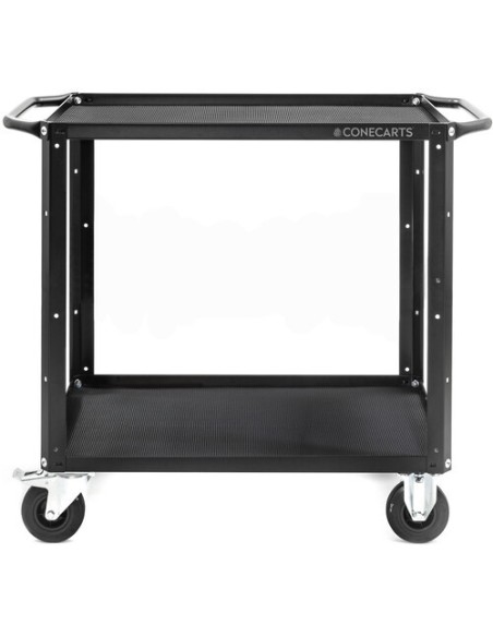 ConeCarts Carrello small-basic-2 ripiani con tappeto in gomma 3D