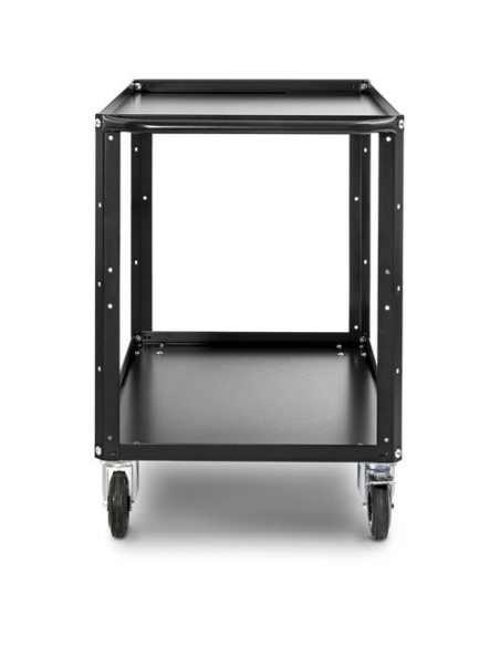 ConeCarts Carrello Large-basic-2 ripiani con moquette grigia
