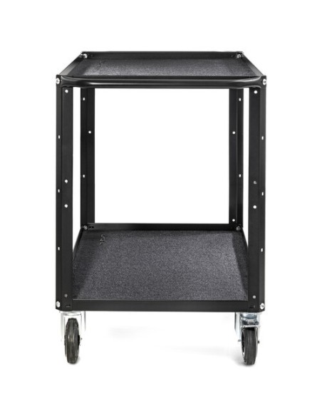 ConeCarts Carrello Large-basic-2 ripiani con moquette nera