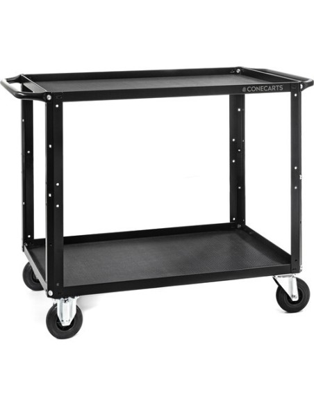ConeCarts Carrello Large-basic-2 ripiani con tappeto in gomma 3D