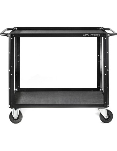 ConeCarts Carrello Large-basic-2 ripiani con tappeto in gomma 3D