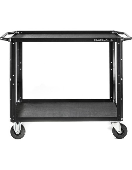 ConeCarts Carrello Large-basic-2 ripiani con tappeto in gomma 3D