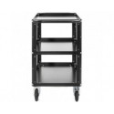 ConeCarts Carrello Small-basic-3 ripiani con moquette grigia ConeCarts Carrello Small-basic-3 ripiani con moquette grigia
