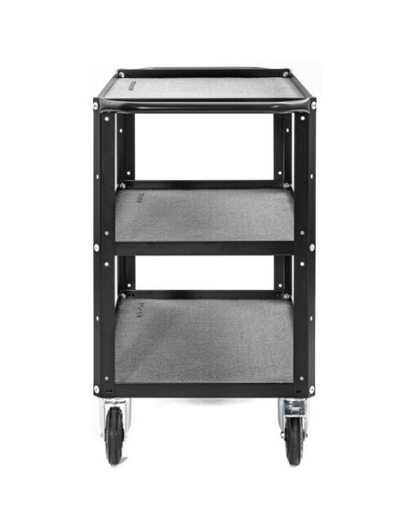 ConeCarts Carrello Small-basic-3 ripiani con moquette grigia