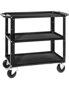 ConeCarts Carrello Small-basic-3 ripiani con moquette nera