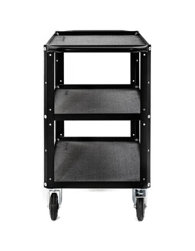 ConeCarts Carrello Small-basic-3 ripiani con moquette nera