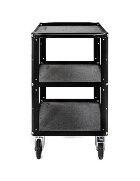 ConeCarts Carrello Small-basic-3 ripiani con moquette nera ConeCarts Carrello Small-basic-3 ripiani con moquette nera