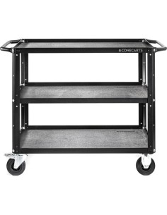 ConeCarts Carrello Large-basic-3 ripiani con moquette grigia 2