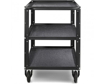 ConeCarts Carrello Large-basic-3 ripiani con moquette nera