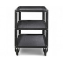ConeCarts Carrello Large-basic-3 ripiani con moquette nera ConeCarts Carrello Large-basic-3 ripiani con moquette nera