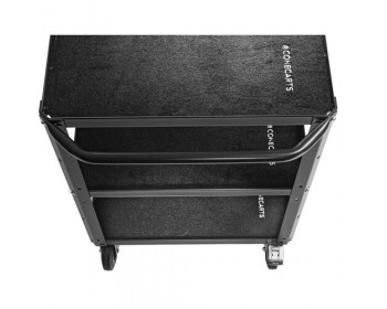 ConeCarts Carrello Large-basic-3 ripiani con moquette nera