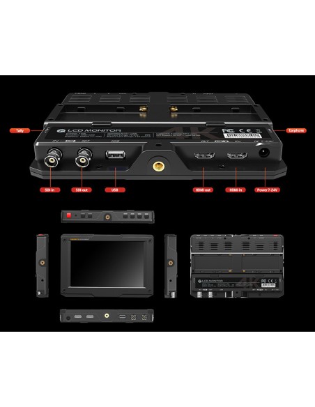 DataVideo LM-170PR 17.3" HD/SD LCD TFT 7U Rackmount Monitor
