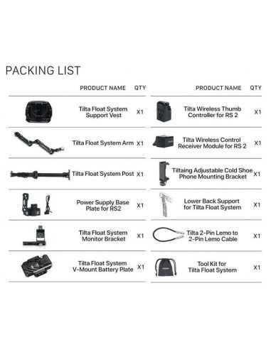 Tilta Float Handheld Gimbal Support System for DJI RS 2 (V-Mount)