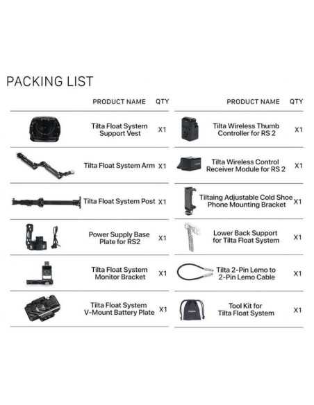 Tilta Float Handheld Gimbal Support System for DJI RS 2 (V-Mount) Tilta Float Handheld Gimbal Support System for DJI RS 2 (V-Mount)