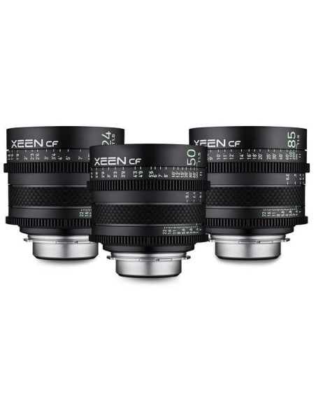 RENT Xeen 3 Cine Lens Kit 24/35/50/85mm T1.5 4K with Suitcase for Canon EF