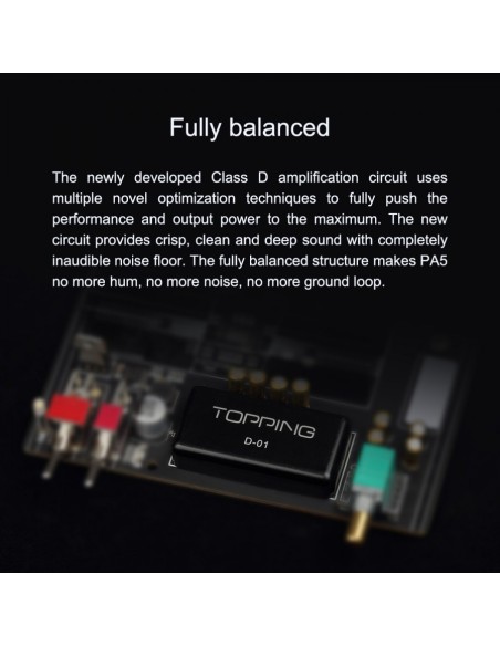 TOPPING PA5 II Balanced and RCA Class D Amplifier 2x125W 4 Ohm