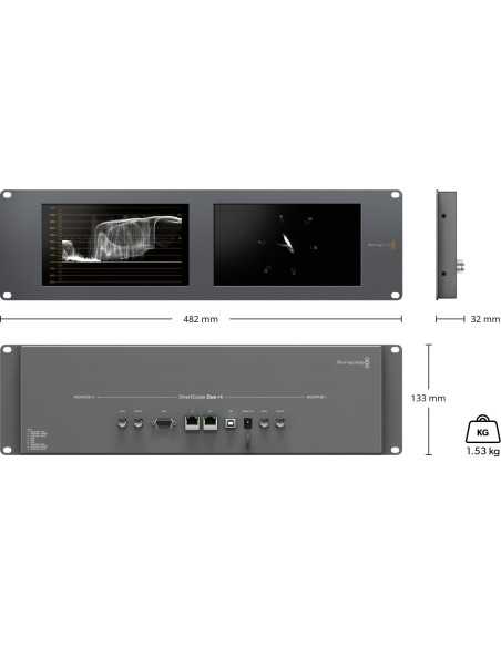 Blackmagic Design SmartScope Duo 4K - Doppio schermo LCD da 8 pollici Blackmagic Design SmartScope Duo 4K - Doppio schermo LCD da 8 pollici