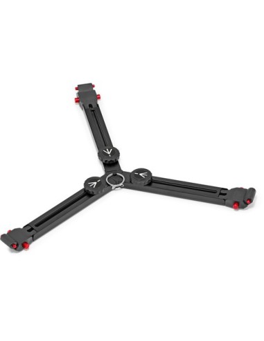 Manfrotto Kit video Nitrotech 608, treppiede a doppio tubo alluminio con stella a terra