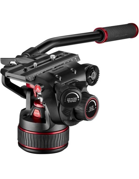 Manfrotto Kit video Nitrotech 608, treppiede a doppio tubo alluminio con stella a terra Manfrotto Kit video Nitrotech 608, treppiede a doppio tubo alluminio con stella a terra