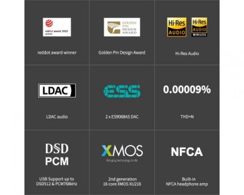 TOPPING DX5 DAC MQA 2xES9068AS Decoder DSD512 PCM 32bit768kHz High-Performance Audio