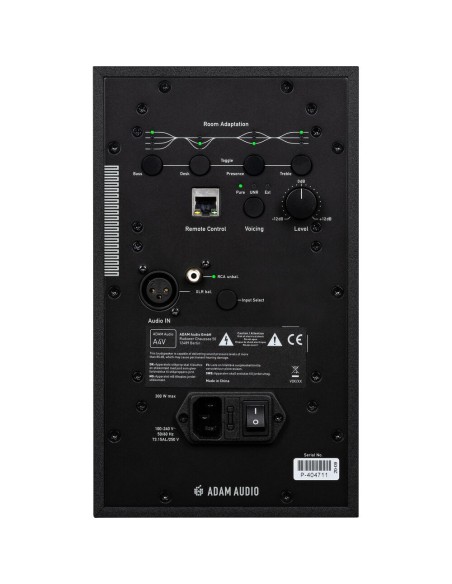 Adam Professional Audio A4V 130W 4" Monitor da studio Nearfield a 2 vie attivo (singolo)