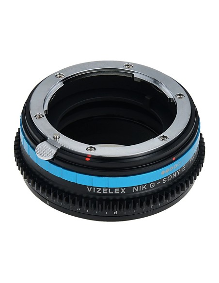 Vizelex Polar Throttle Lens Mount Adapter - Nikon Nikkor F Mount G-Type D/SLR Lens to Sony Alpha E-Mount