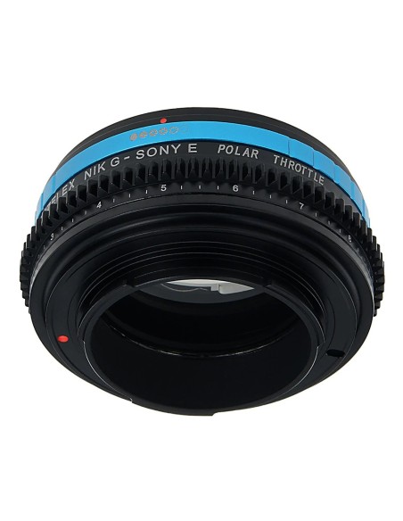 Vizelex Polar Throttle Lens Mount Adapter - Nikon Nikkor F Mount G-Type D/SLR Lens to Sony Alpha E-Mount Vizelex Polar Throttle Lens Mount Adapter - Nikon Nikkor F Mount G-Type D/SLR Lens to Sony Alpha E-Mount