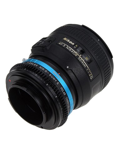 Vizelex Polar Throttle Lens Mount Adapter - Nikon Nikkor F Mount G-Type D/SLR Lens to Sony Alpha E-Mount