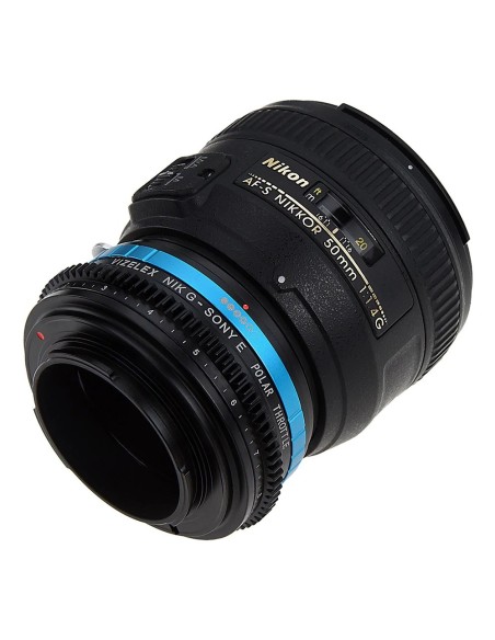 Vizelex Polar Throttle Lens Mount Adapter - Nikon Nikkor F Mount G-Type D/SLR Lens to Sony Alpha E-Mount Vizelex Polar Throttle Lens Mount Adapter - Nikon Nikkor F Mount G-Type D/SLR Lens to Sony Alpha E-Mount