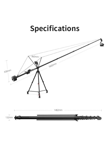 CAME-TV J5 Telescopic Portable Camera Jib CAME-TV J5 Telescopic Portable Camera Jib