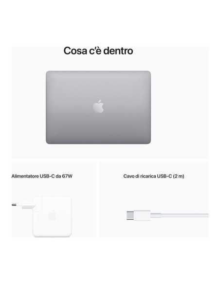 Apple MacBook Pro 13" Apple M2 8-core CPU e 10-core GPU, HD 512GB SSD - Grigio Siderale