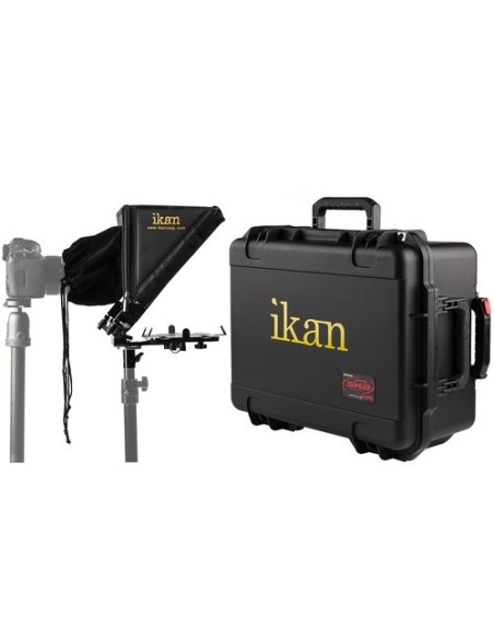 Ikan PT-ELITE-LS-TK Elite Tablet & iPad Light Stand Teleprompter Kit with Rolling Hard Case